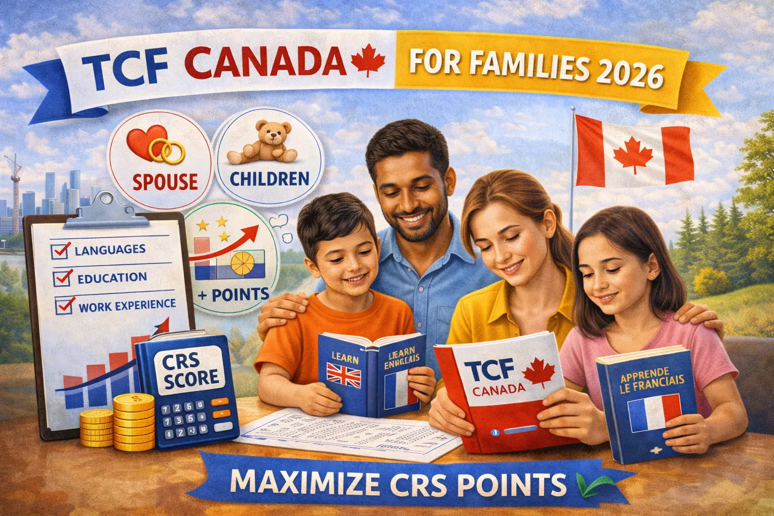 TCF Canada for Families 2026: Strategies for Spouse, Children, and Maximizing Family CRS Points
