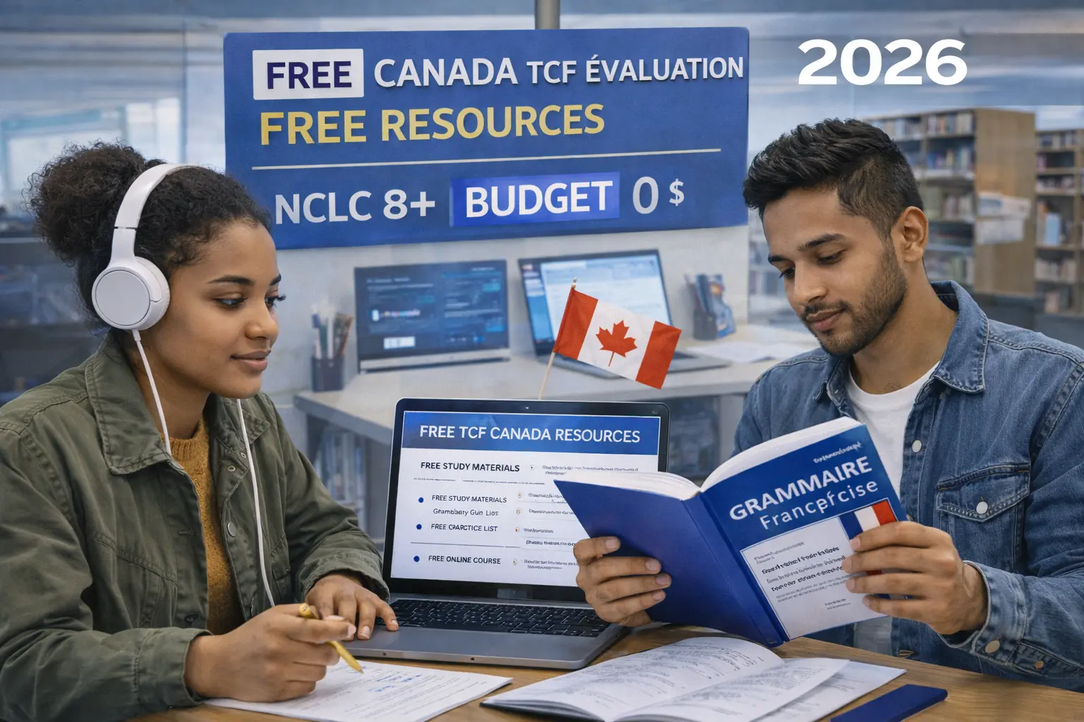 Preparing for TCF Canada on a Limited Budget (2026): The Complete Guide to Free Resources to Reach NCLC 8+ with a $0 Investment