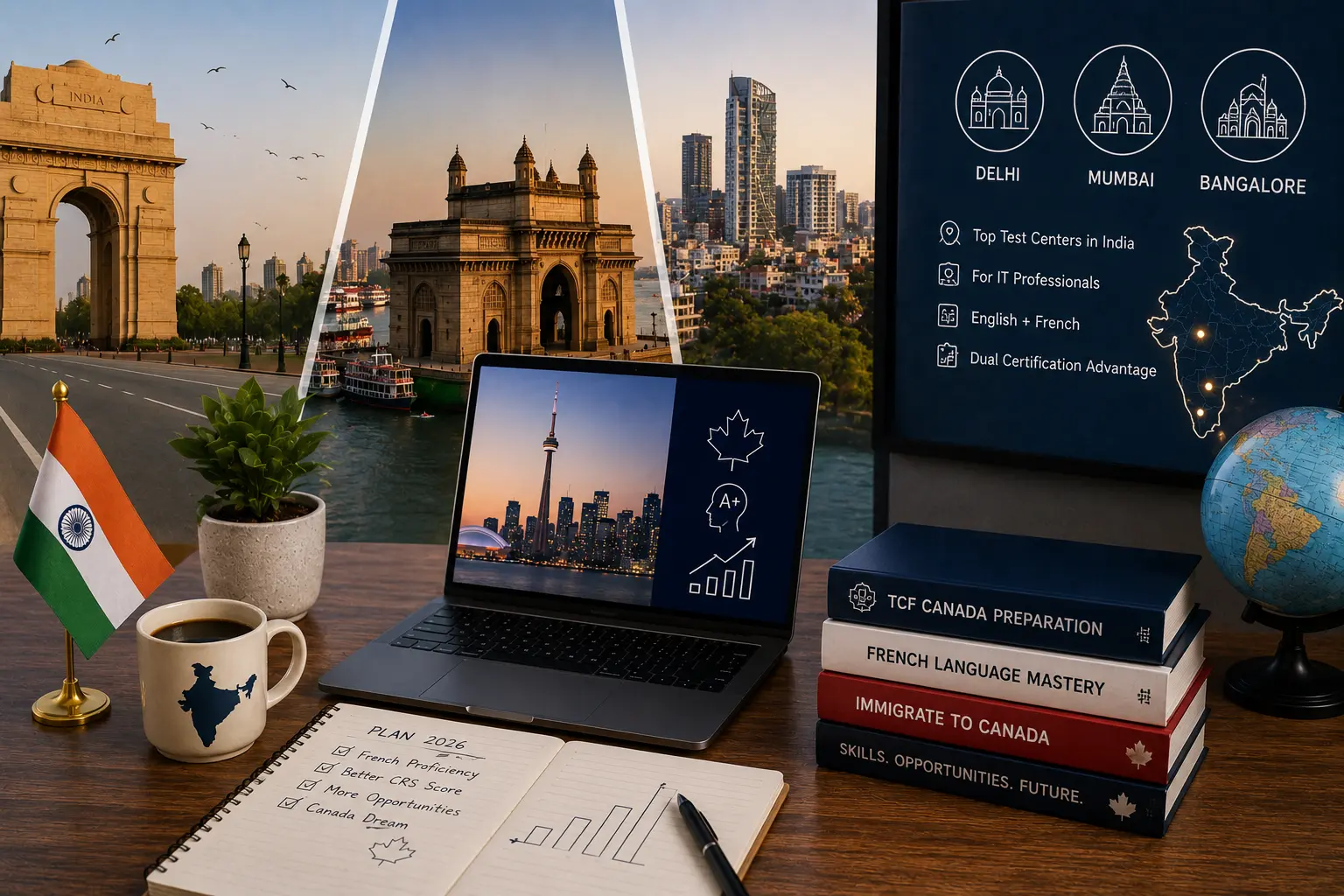 TCF Canada in India 2026: Delhi, Mumbai and Bangalore Test Centers, IT Professionals and the English+French Dual Certification Strategy